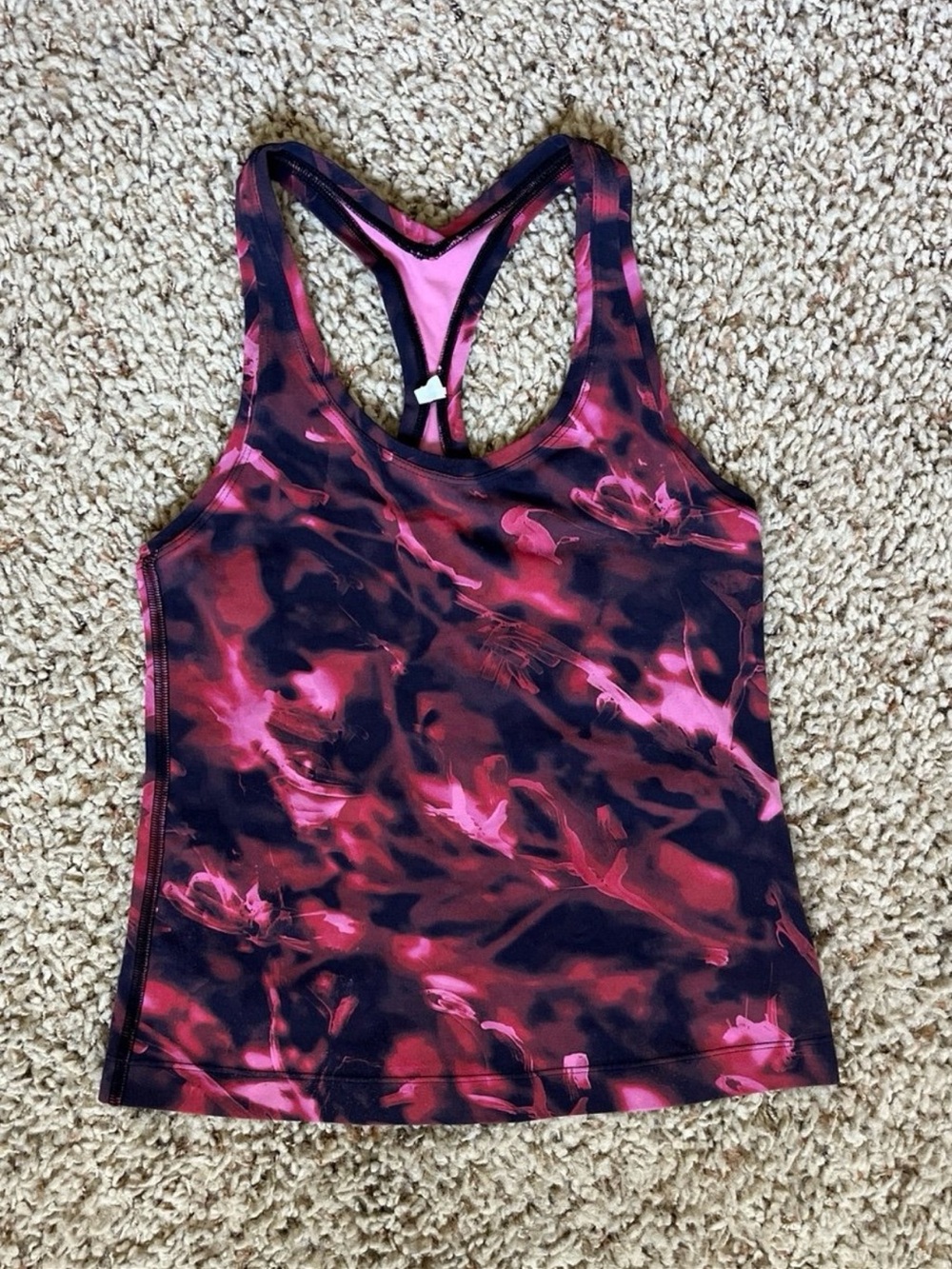 Lululemon Cool Racerback Short Tank Top Womens Size 4 Intensity Pink Athletic